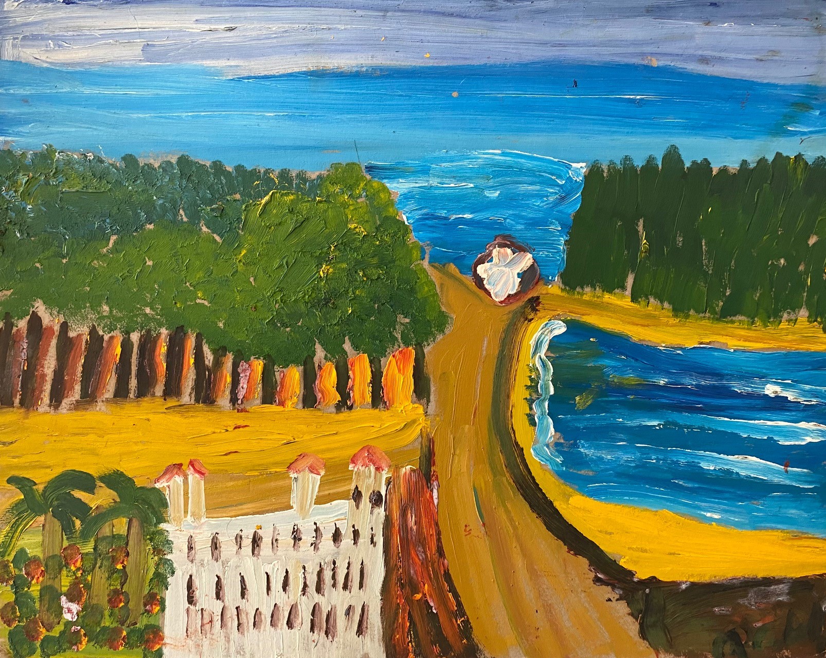 29-Castillo y Lago 50x40